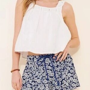 Free People - Floral Blue skort